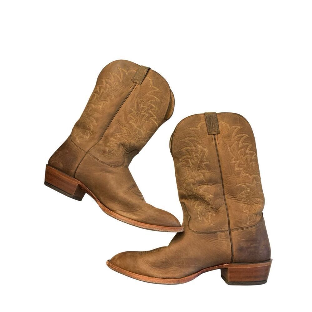 Tony Lama Cowboy boots western leather men's size 14 EEE